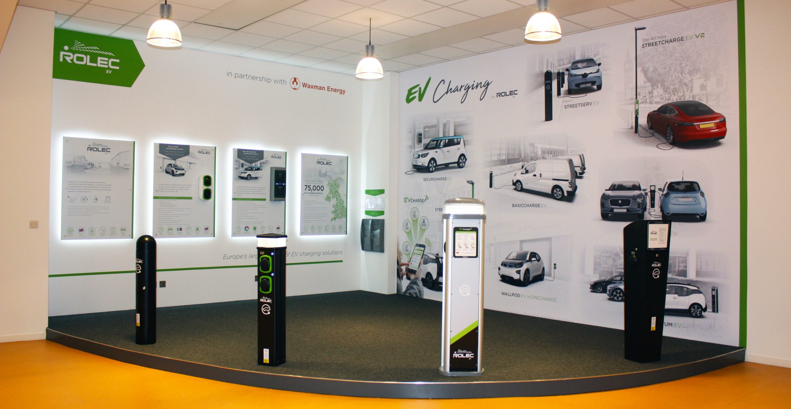 Rolec EV Showroom at Waxman Energy